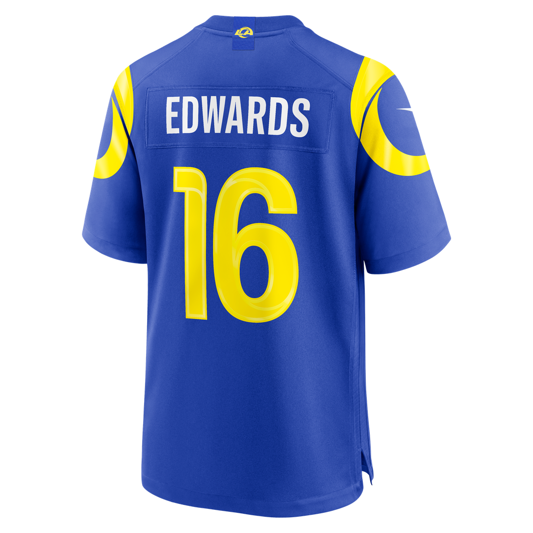 Tru Edwards Los Angeles Rams Nike Team Game Jersey - Royal Official NFL Team Apparel Football Fan Gear