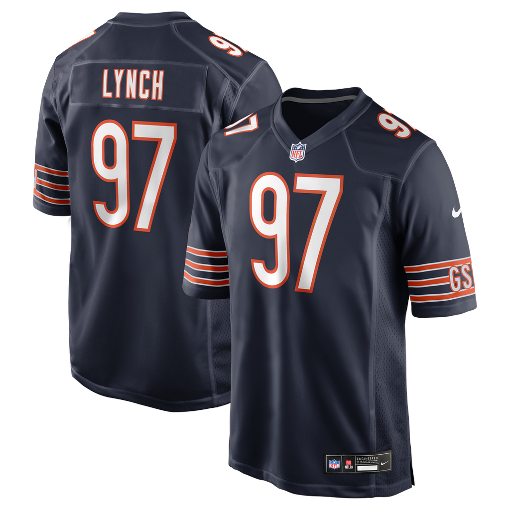 James Lynch Chicago Bears Nike Team Game Jersey - Navy Official NFL Team Apparel Football Fan Gear