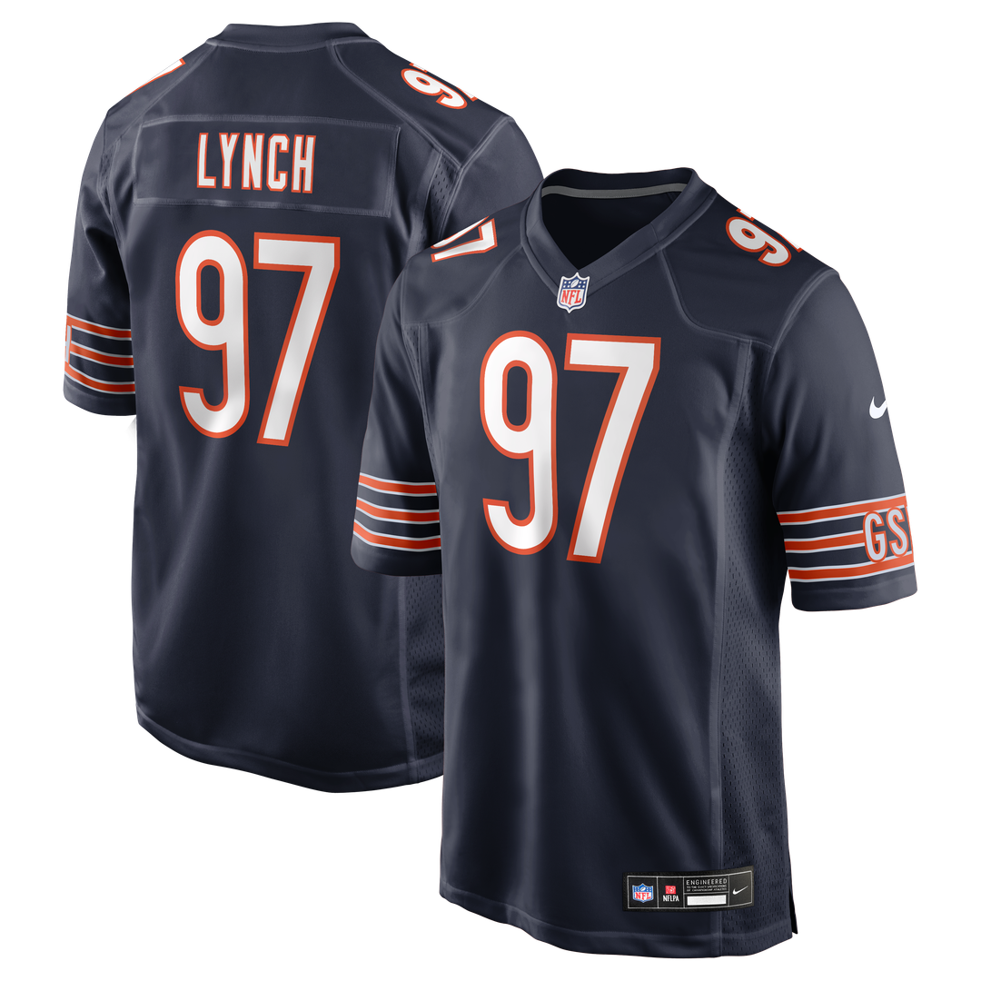 James Lynch Chicago Bears Nike Team Game Jersey - Navy Official NFL Team Apparel Football Fan Gear