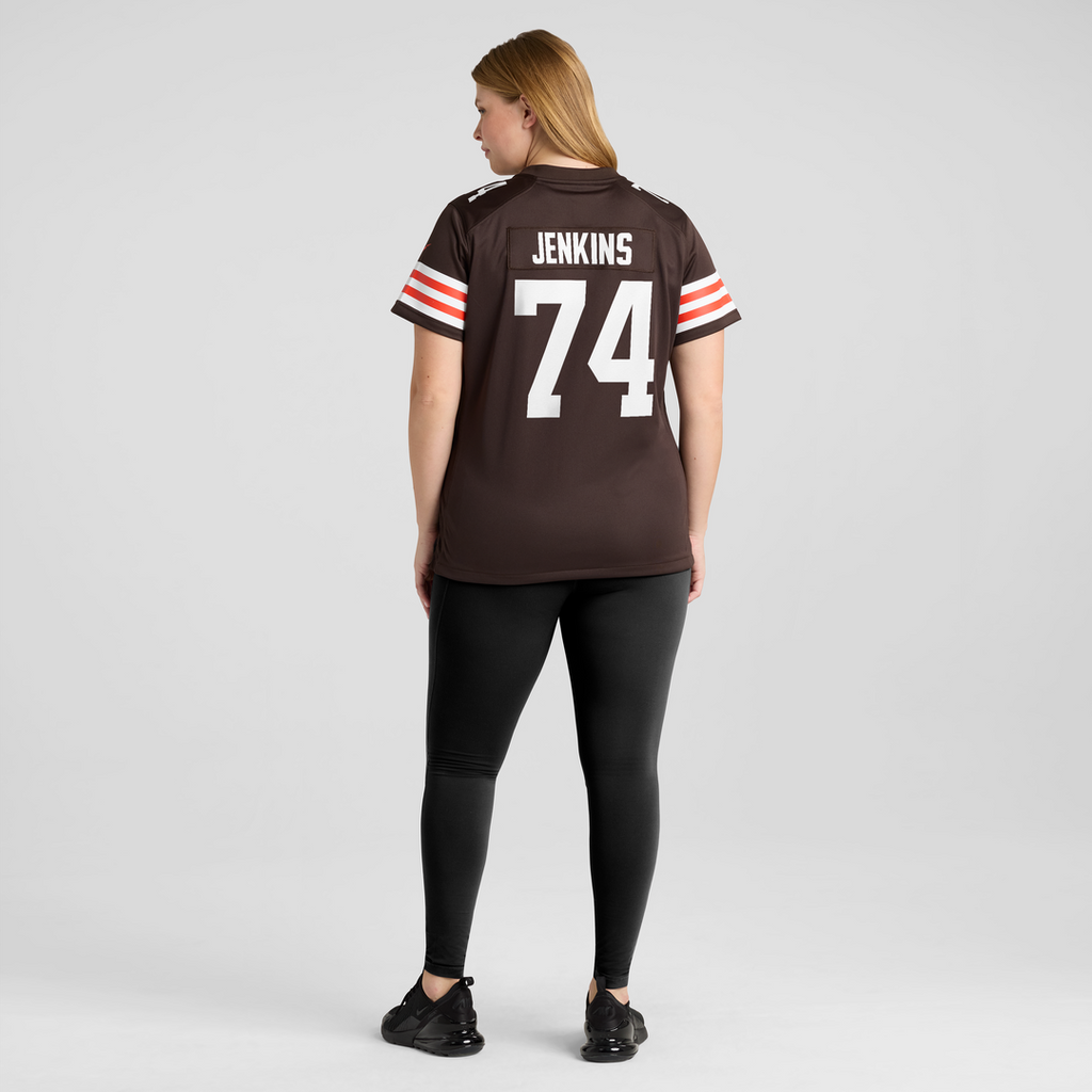 Elgton Jenkins Cleveland Browns Nike Women's Team Game Jersey - Brown Official NFL Team Apparel Football Fan Gear