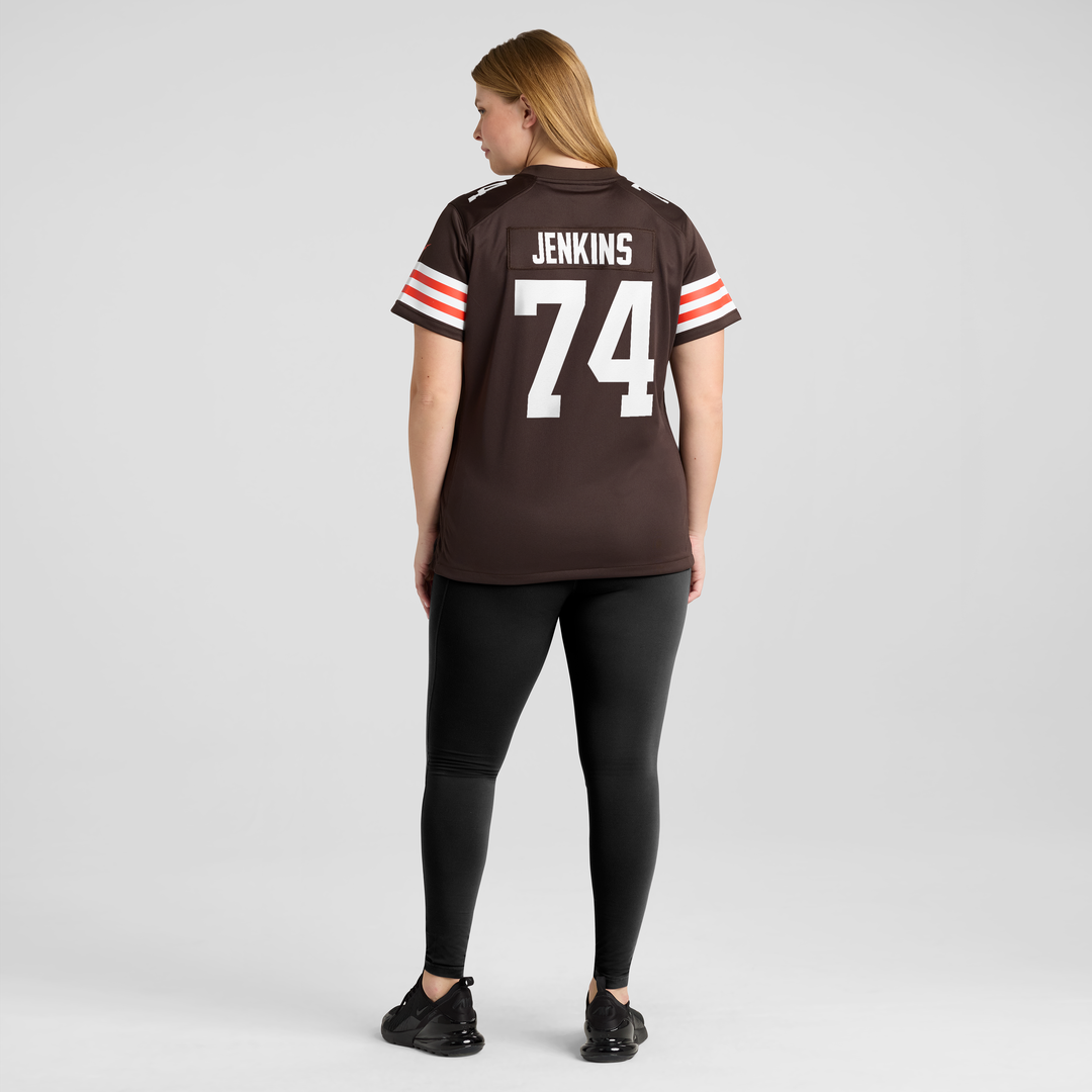 Elgton Jenkins Cleveland Browns Nike Women's Team Game Jersey - Brown Official NFL Team Apparel Football Fan Gear