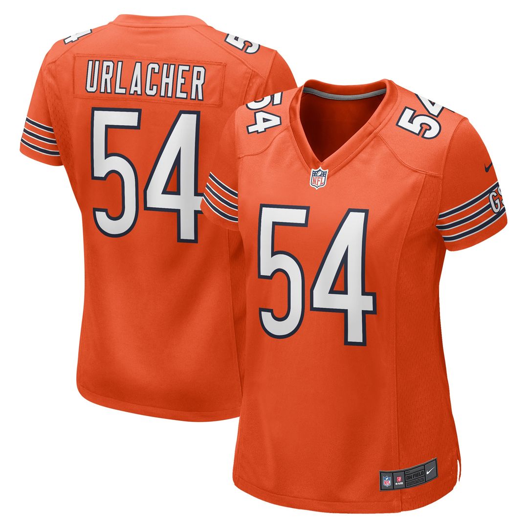 Brian Urlacher Chicago Bears Nike Women's Retired Player Jersey - Orange Official NFL Team Apparel Football Fan Gear