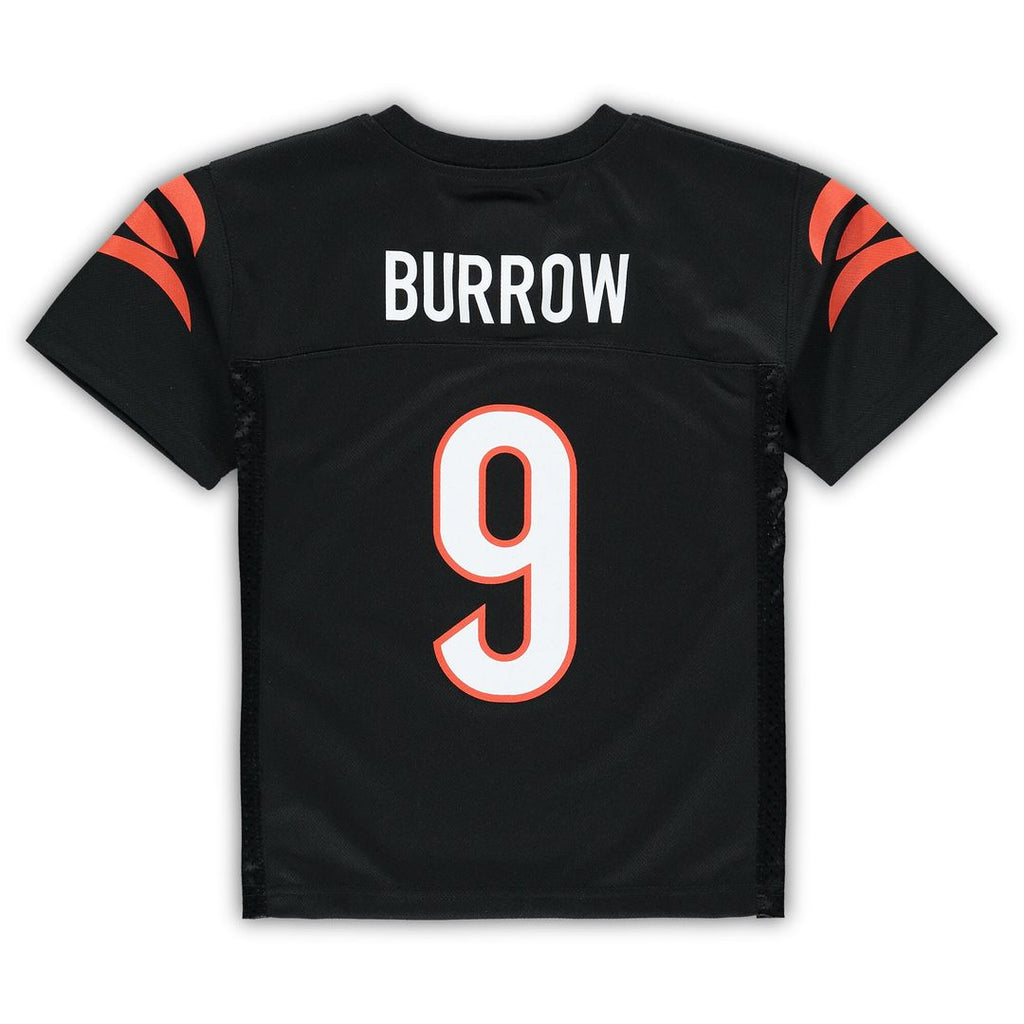 Joe Burrow Cincinnati Bengals Preschool Replica Player Jersey - Black Official NFL Team Apparel Football Fan Gear