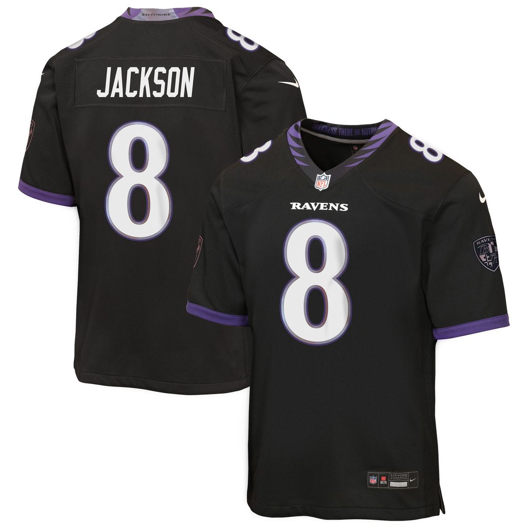 Lamar Jackson Baltimore Ravens Nike Youth Game Jersey - White Official NFL Team Apparel Football Fan Gear