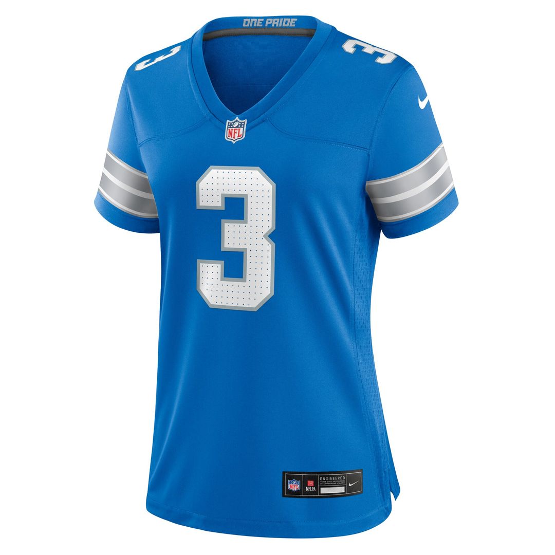 Jack Fox Detroit Lions Nike Women's Team Game Jersey - Blue Official NFL Team Apparel Football Fan Gear