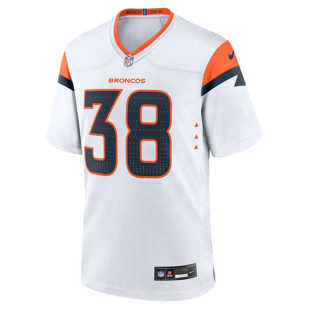 Jaleel McLaughlin Denver Broncos Nike Team Game Jersey - Orange Official NFL Team Apparel Football Fan Gear
