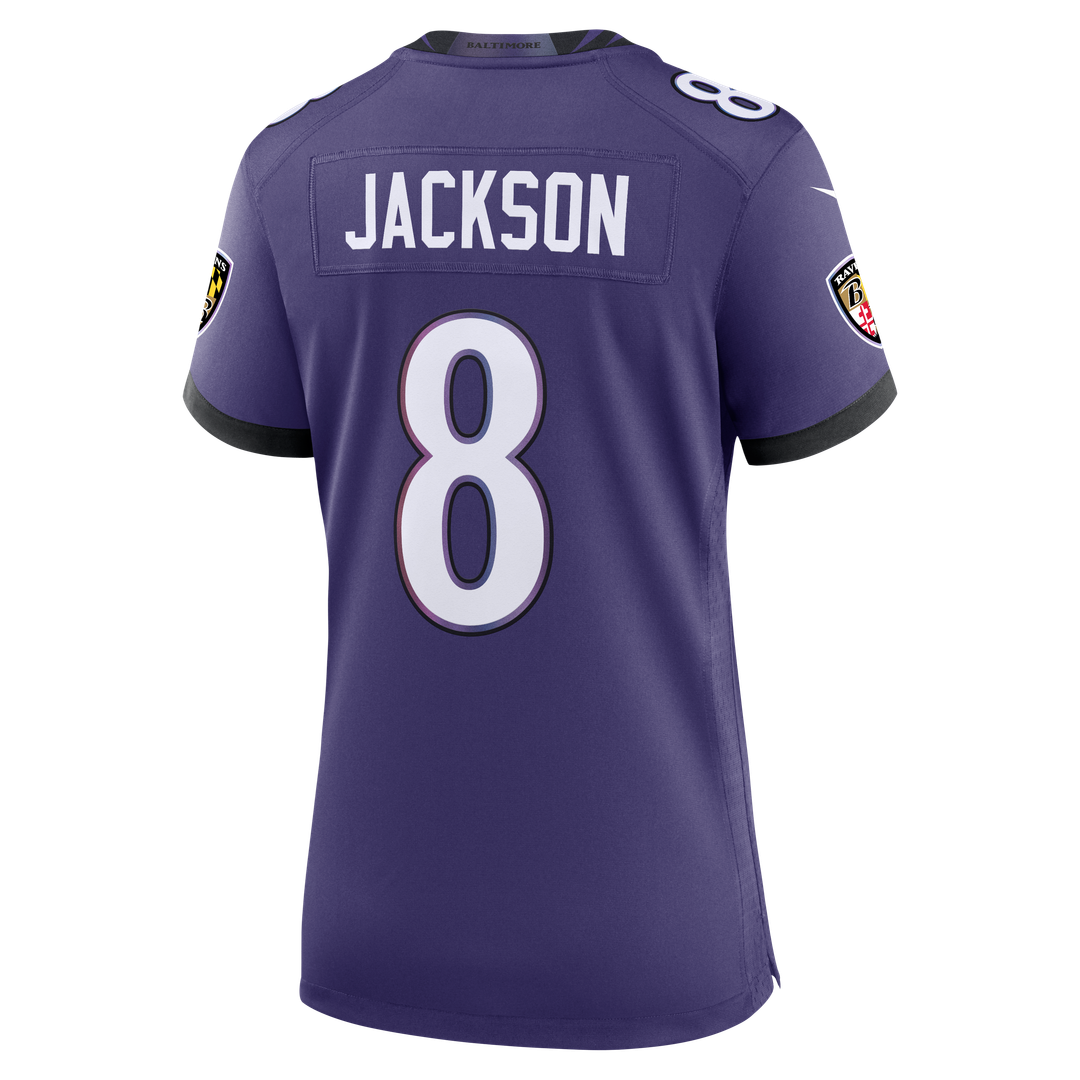Lamar Jackson Baltimore Ravens Nike Women's Team Game Jersey - Purple Official NFL Team Apparel Football Fan Gear