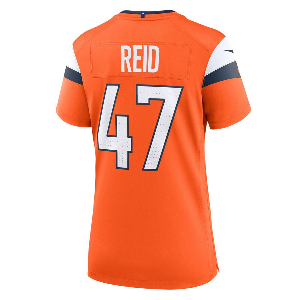 Karene Reid Denver Broncos Nike Women's Team Game Jersey - Orange Official NFL Team Apparel Football Fan Gear