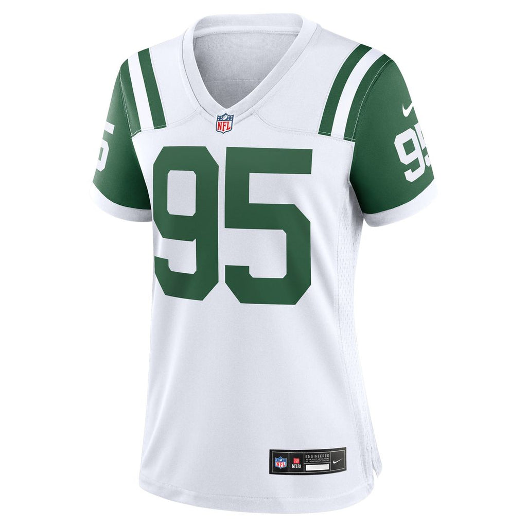 Quinnen Williams New York Jets Nike Women's Classic Alternate Game Jersey - White Official NFL Team Apparel Football Fan Gear
