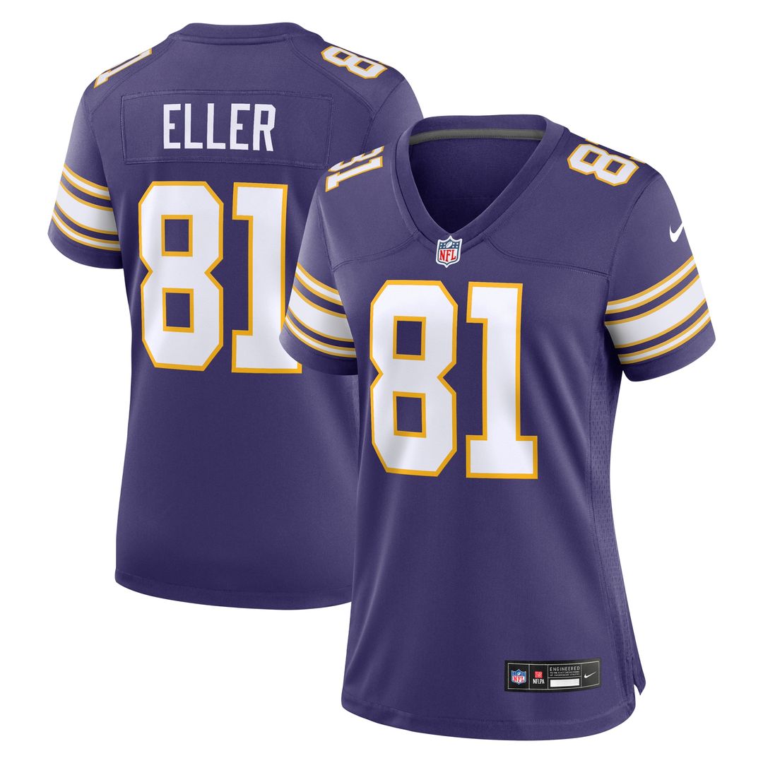 Carl Eller Minnesota Vikings Nike Women's Classic Retired Player Jersey - Purple Official NFL Team Apparel Football Fan Gear