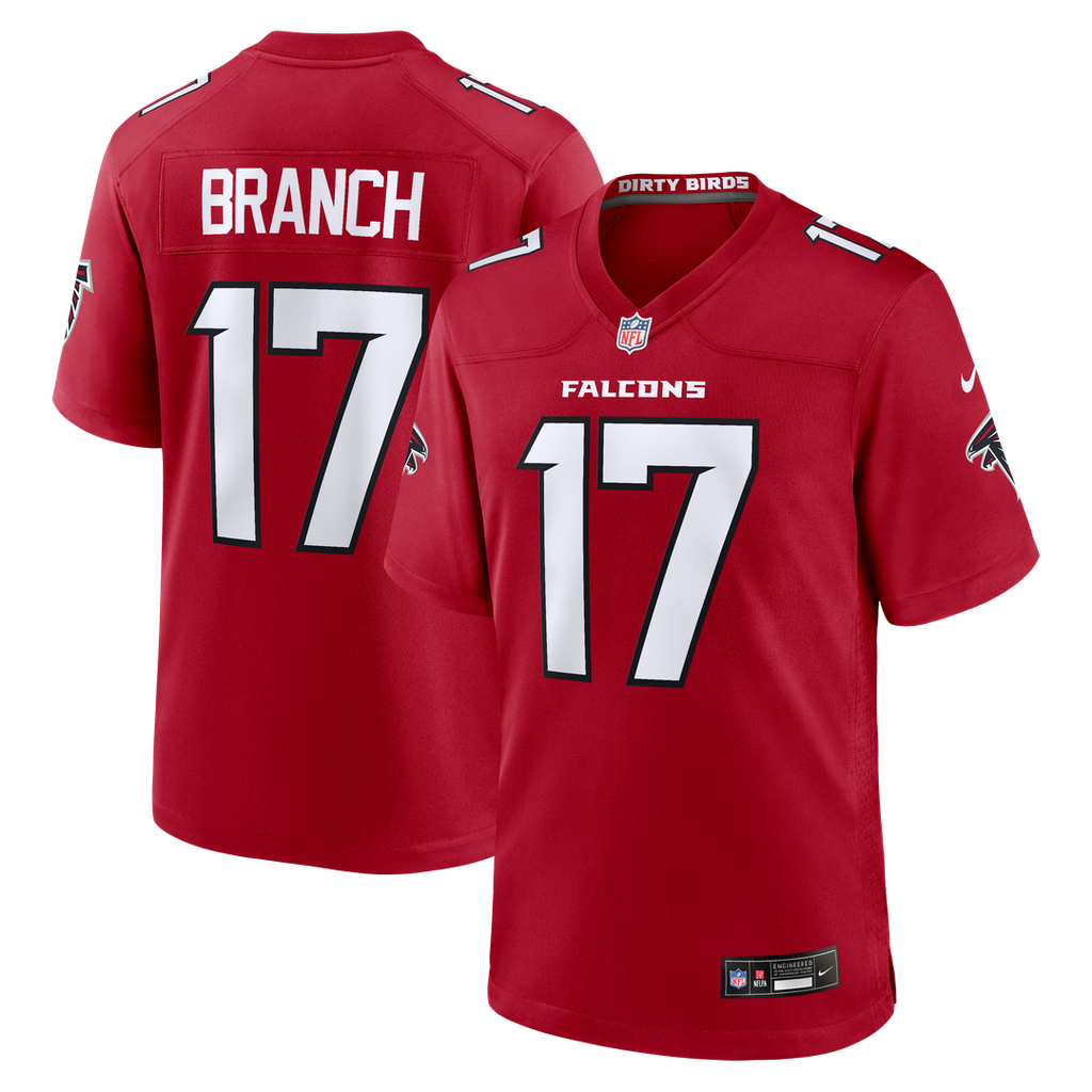 Zachariah Branch Atlanta Falcons Nike Team Game Jersey - Red Official NFL Team Apparel Football Fan Gear