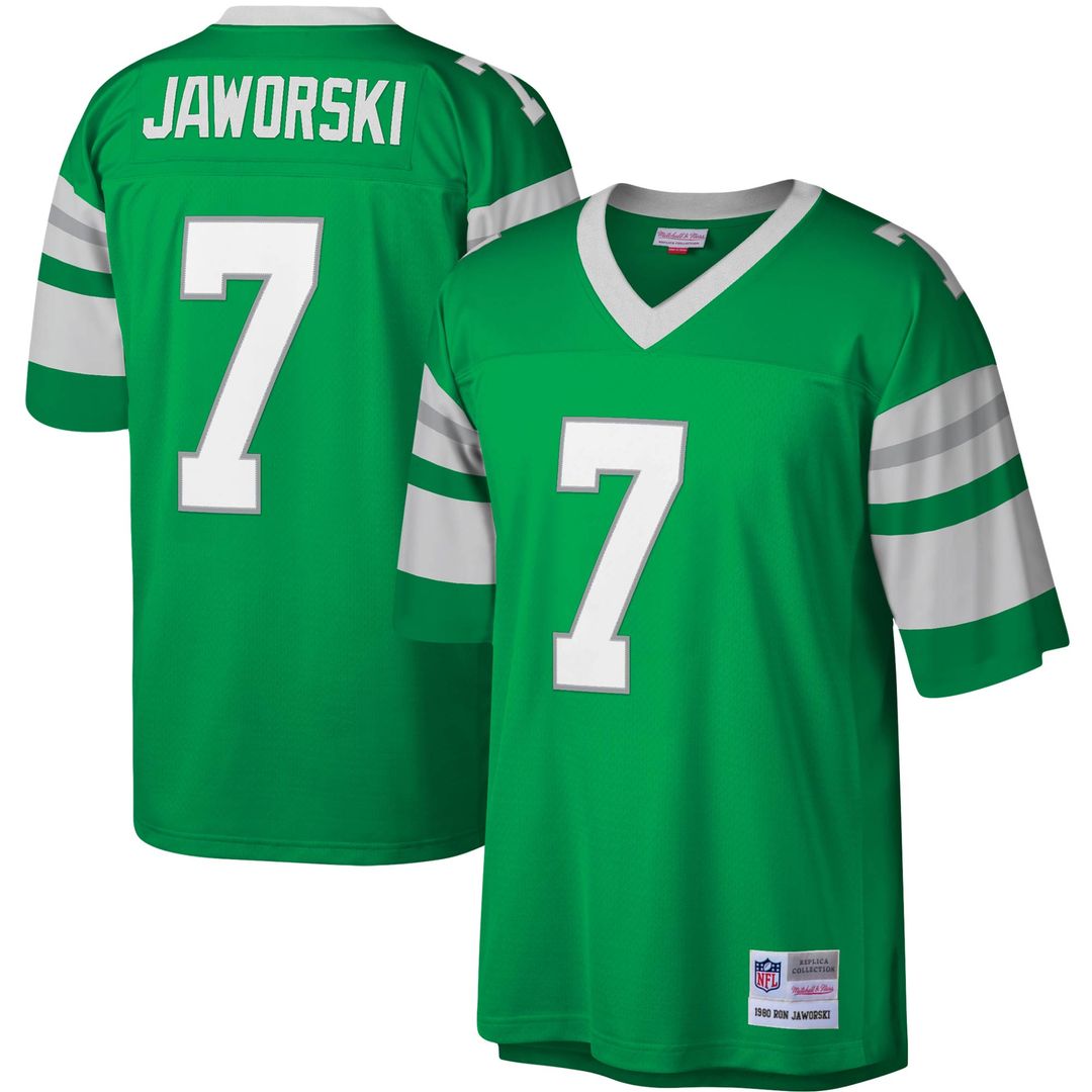 Ron Jaworski Philadelphia Eagles Mitchell & Ness Legacy Replica Jersey - Kelly Green Official NFL Team Apparel Football Fan Gear