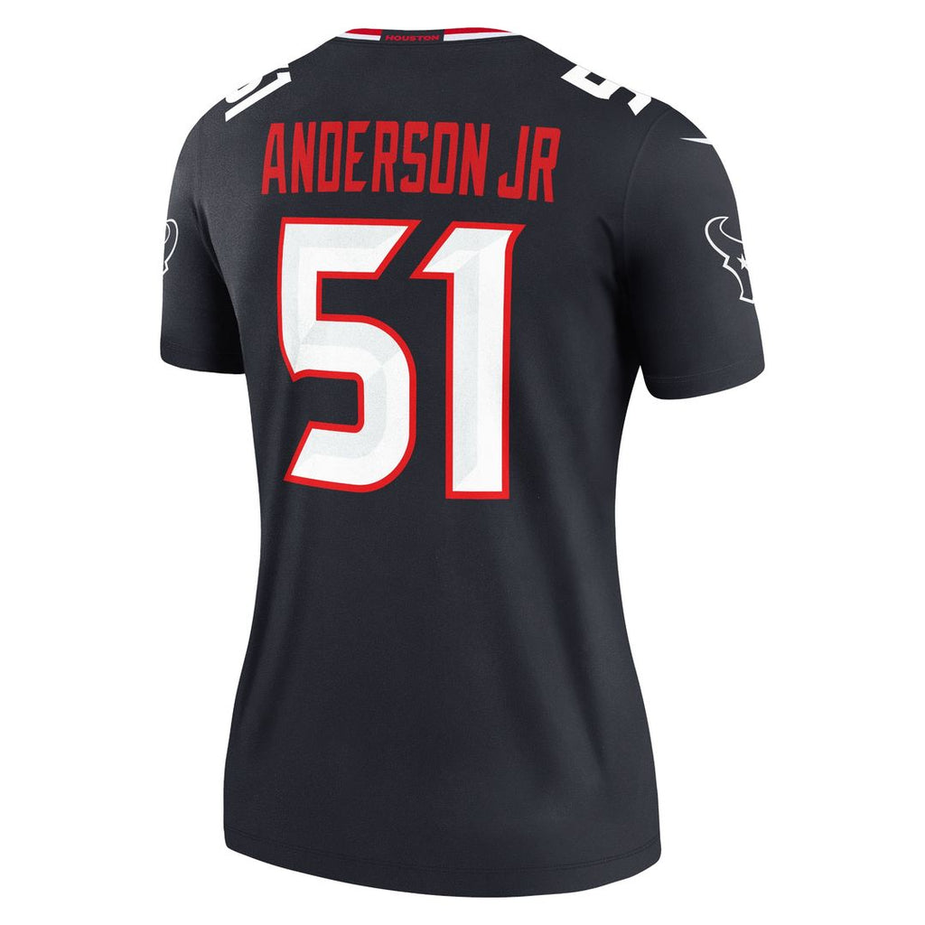 Will Anderson Jr. Houston Texans Nike Women's Legend Player Performance Top - Navy NFL Fan Gear Popular Style