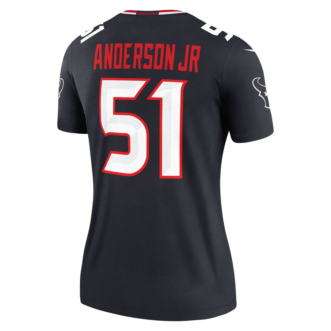 Will Anderson Jr. Houston Texans Nike Women's Legend Player Performance Top - Navy NFL Fan Gear Popular Style