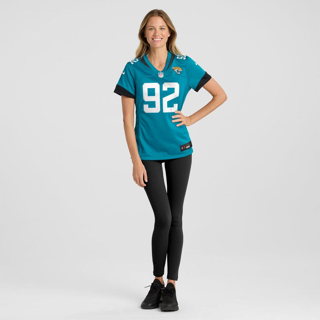 Danny Striggow Jacksonville Jaguars Nike Women's Team Game Jersey - Teal Official NFL Team Apparel Football Fan Gear