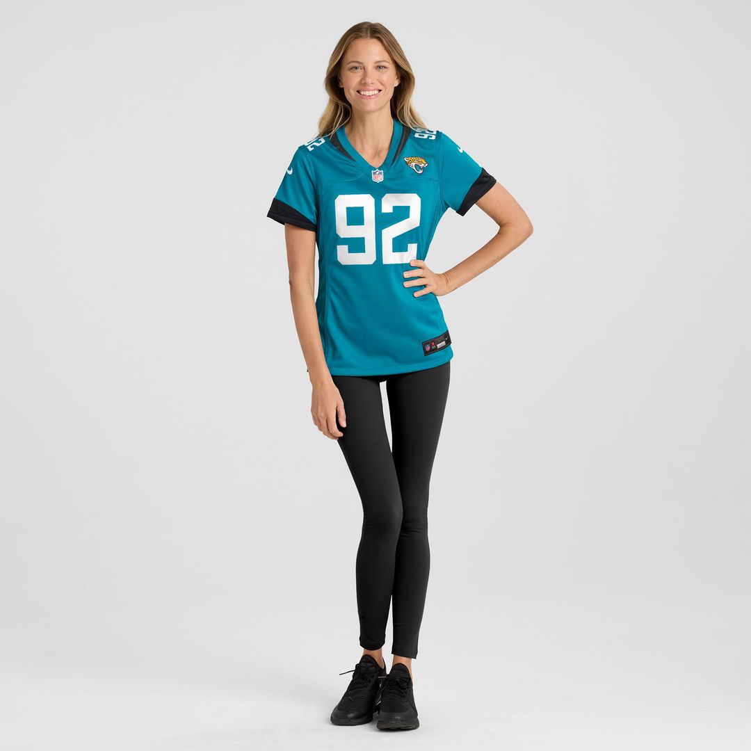Danny Striggow Jacksonville Jaguars Nike Women's Team Game Jersey - Teal Official NFL Team Apparel Football Fan Gear