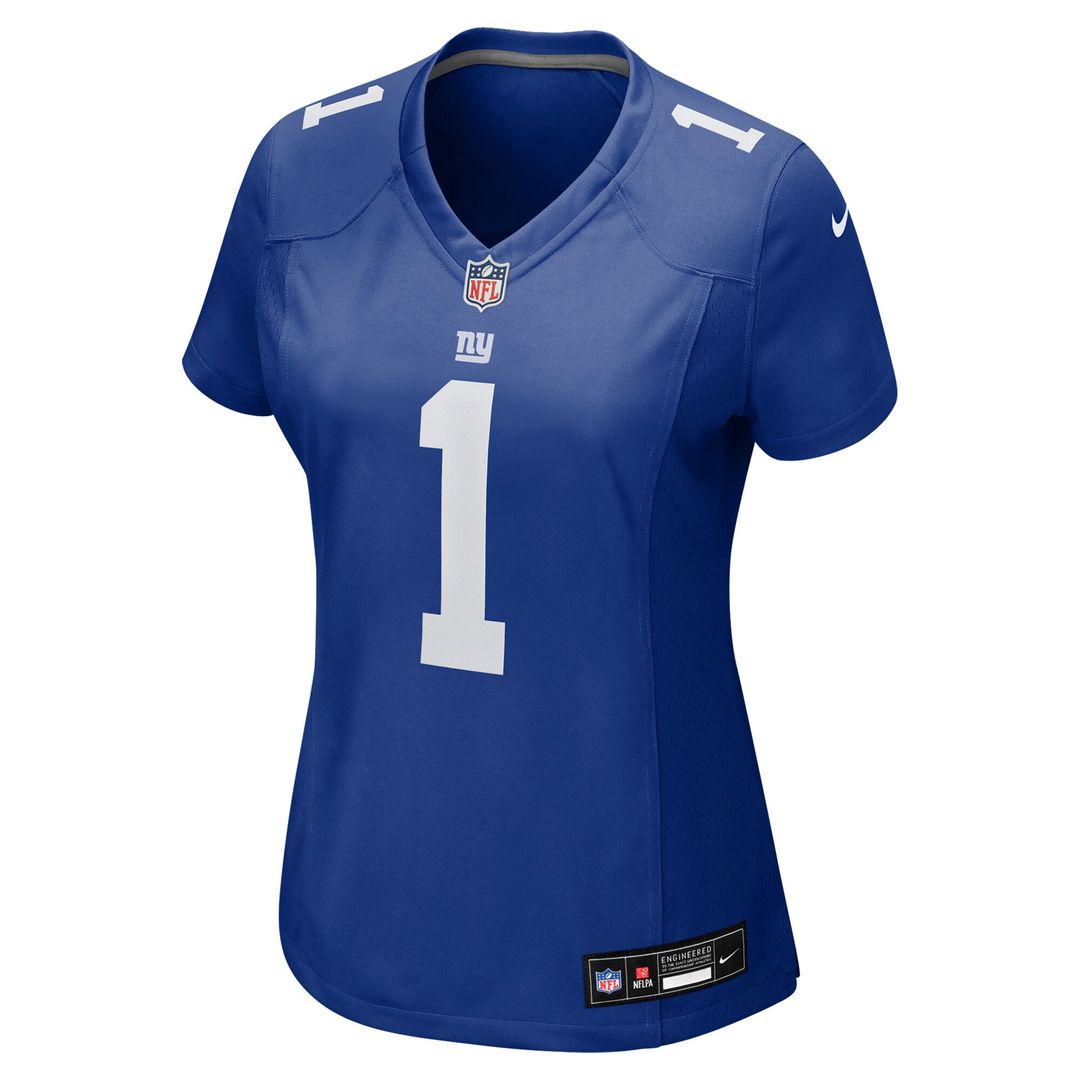 Malik Nabers New York Giants Nike Women's Game Jersey - Royal Official NFL Team Apparel Football Fan Gear
