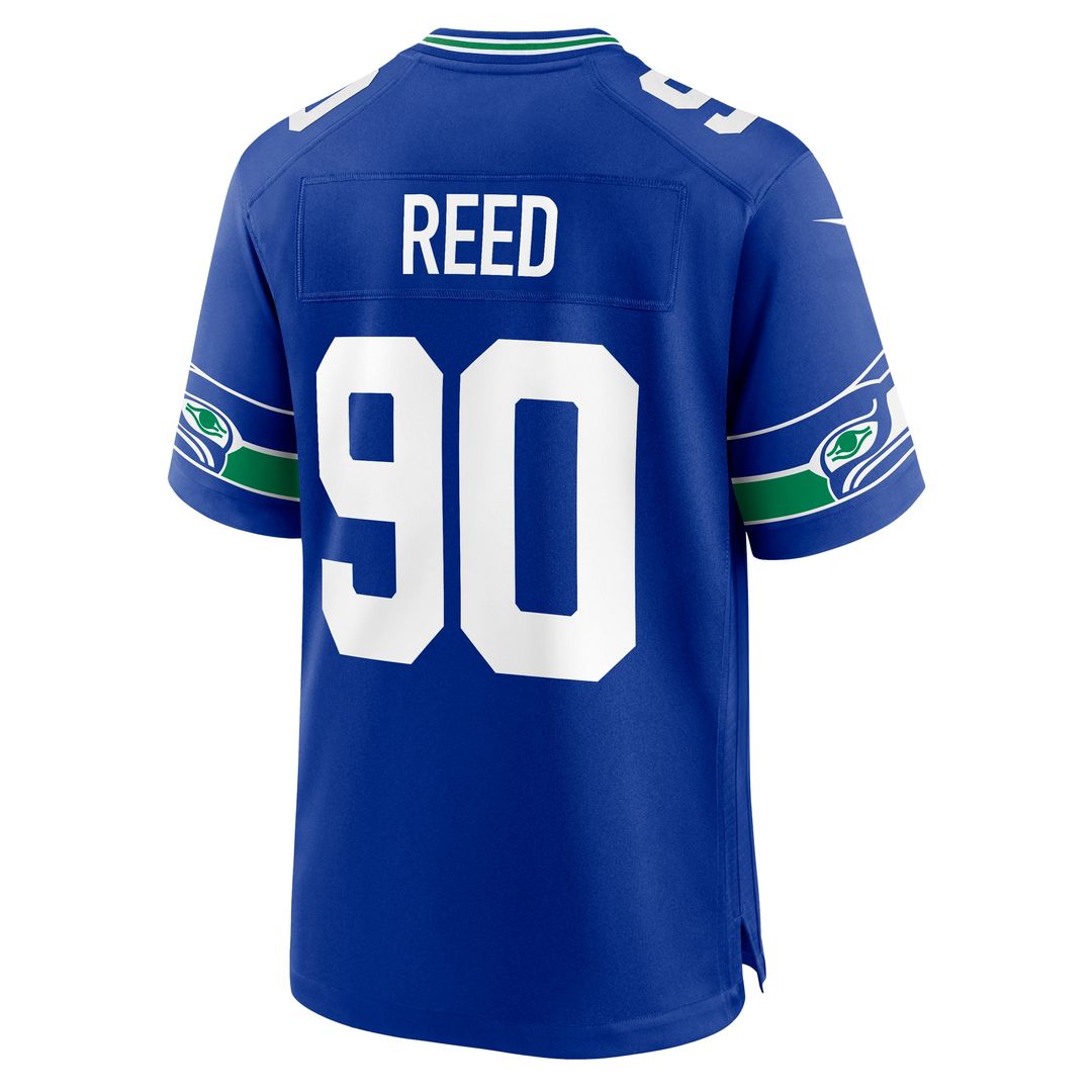 Jarran Reed Seattle Seahawks Nike Alternate Game Jersey - Royal Official NFL Team Apparel Football Fan Gear