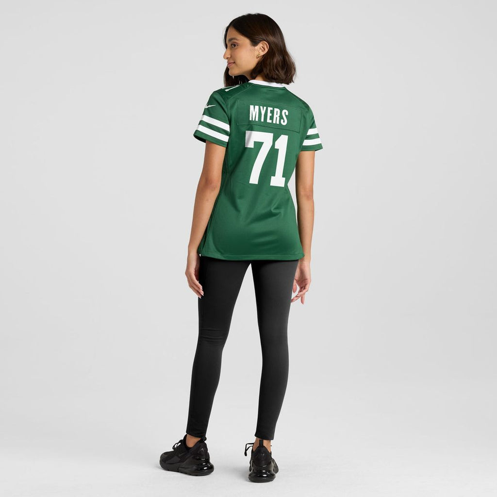 Josh Myers New York Jets Nike Women's Game Jersey - Legacy Green Official NFL Team Apparel Football Fan Gear