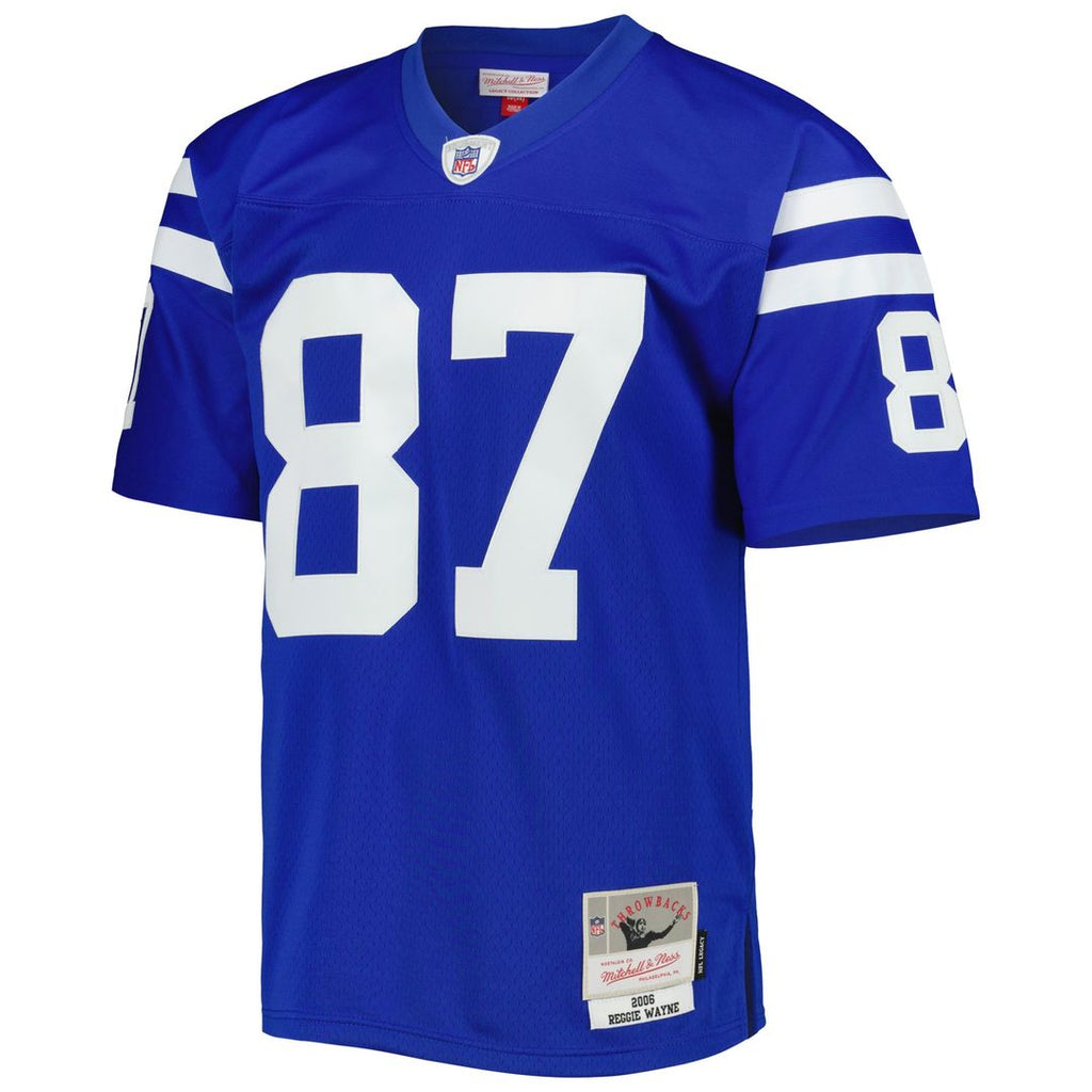 Reggie Wayne Indianapolis Colts Mitchell & Ness Legacy Replica Jersey - Royal Official NFL Team Apparel Football Fan Gear