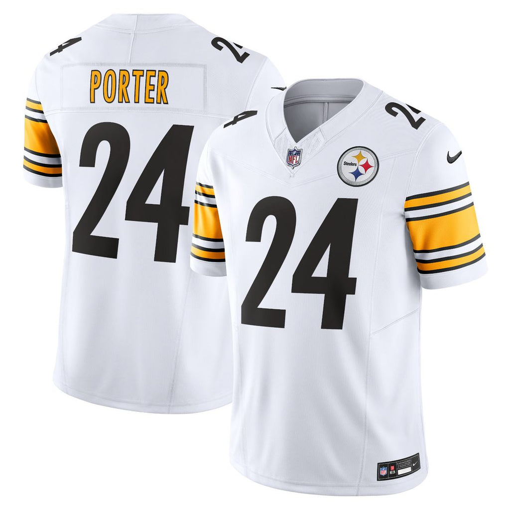 Joey Porter Jr. Pittsburgh Steelers Nike Vapor F.U.S.E. Limited Jersey - White Official NFL Team Apparel Football Fan Gear