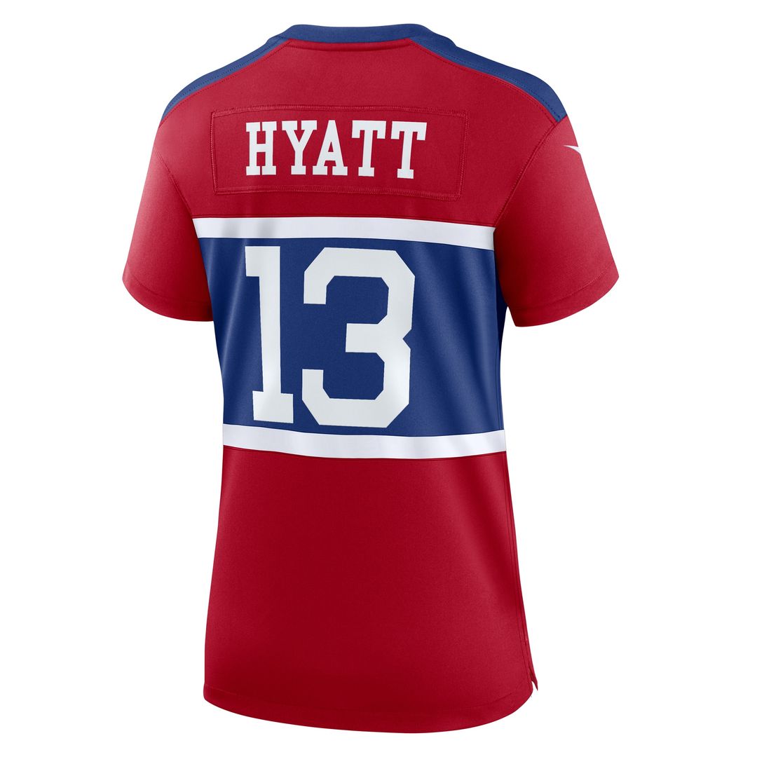 Jalin Hyatt New York Giants Nike Women's Alternate Player Game Jersey - Century Red Official NFL Team Apparel Football Fan Gear