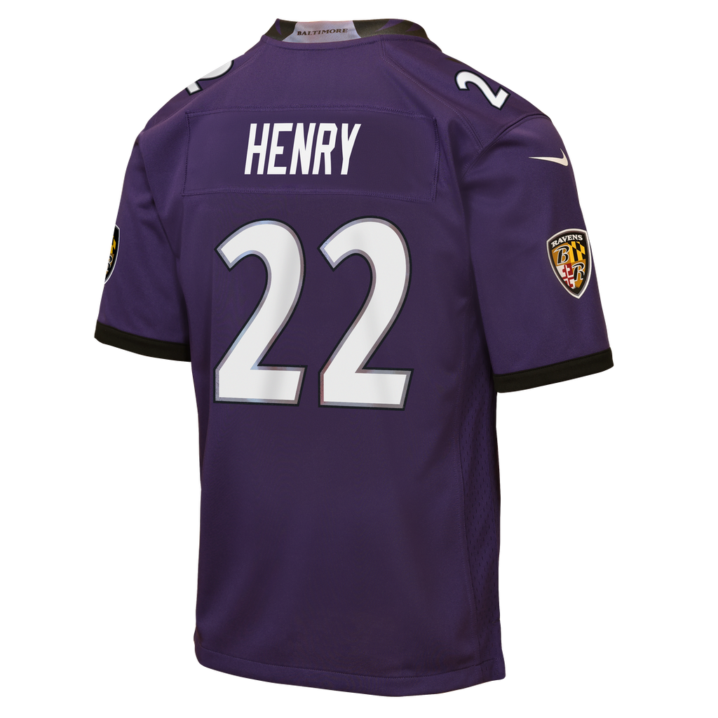 Derrick Henry Baltimore Ravens Nike Youth Game Jersey - Purple Official NFL Team Apparel Football Fan Gear