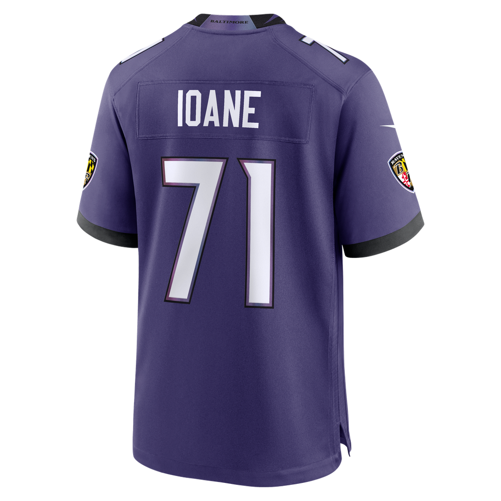 Olaivavega Ioane Baltimore Ravens Nike 2026 NFL Draft First Round Pick No. 14 Team Game Jersey - Purple Official NFL Team Apparel Football Fan Gear