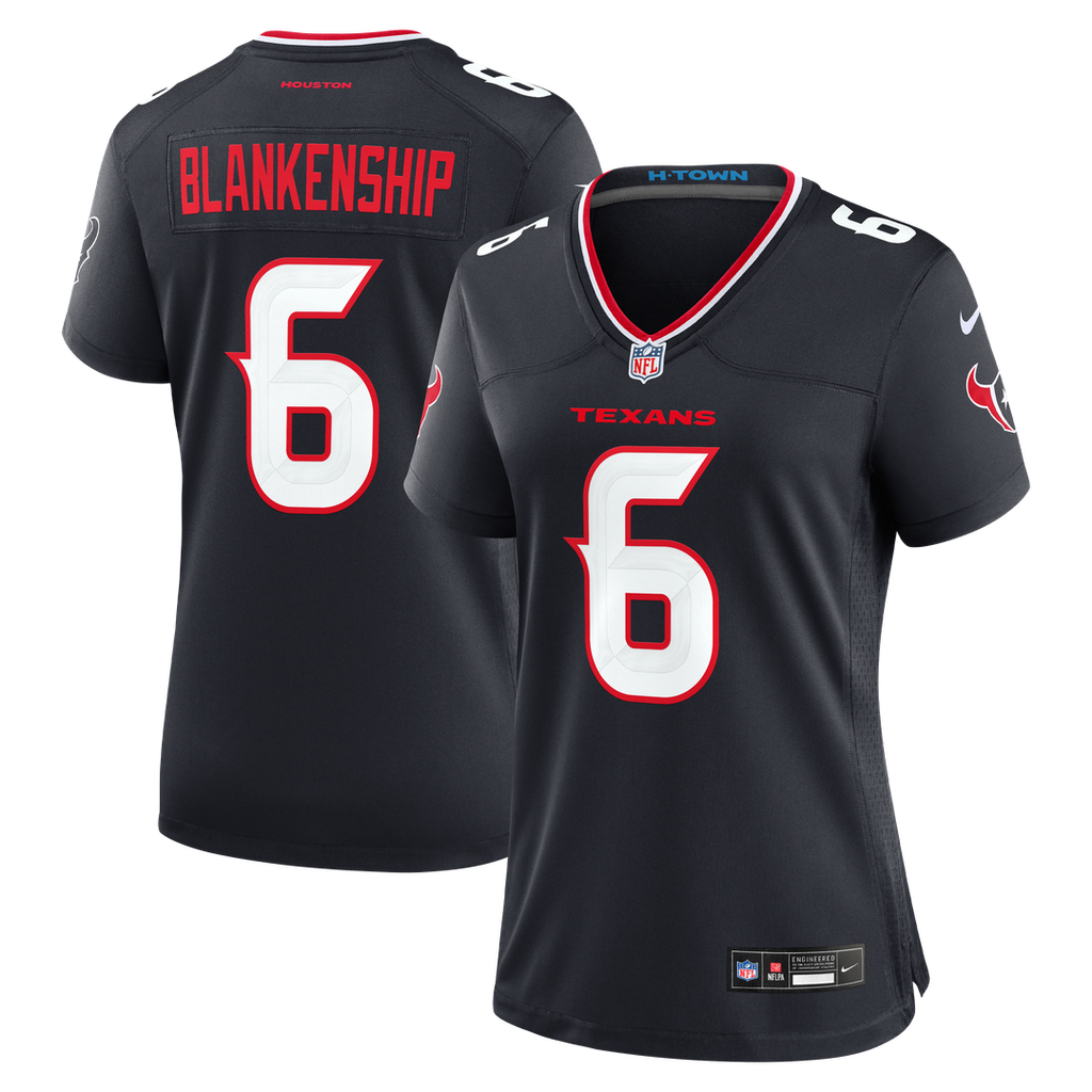Reed Blankenship Houston Texans Nike Women's Team Game Jersey - Navy Official NFL Team Apparel Football Fan Gear