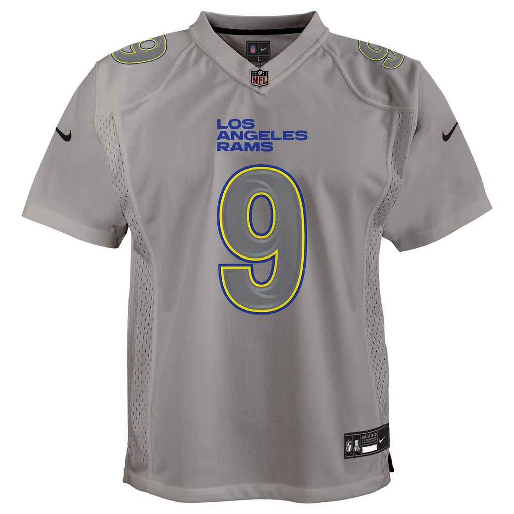 Matthew Stafford Los Angeles Rams Nike Youth Atmosphere Game Jersey - Gray Official NFL Team Apparel Football Fan Gear