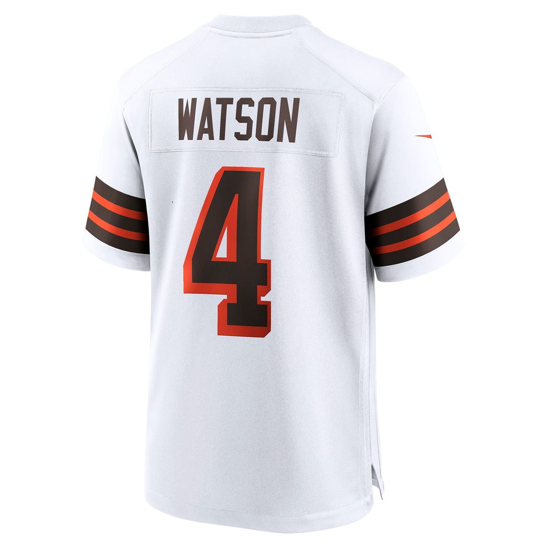 Deshaun Watson Cleveland Browns Nike Alternate Game Jersey - White Official NFL Team Apparel Football Fan Gear