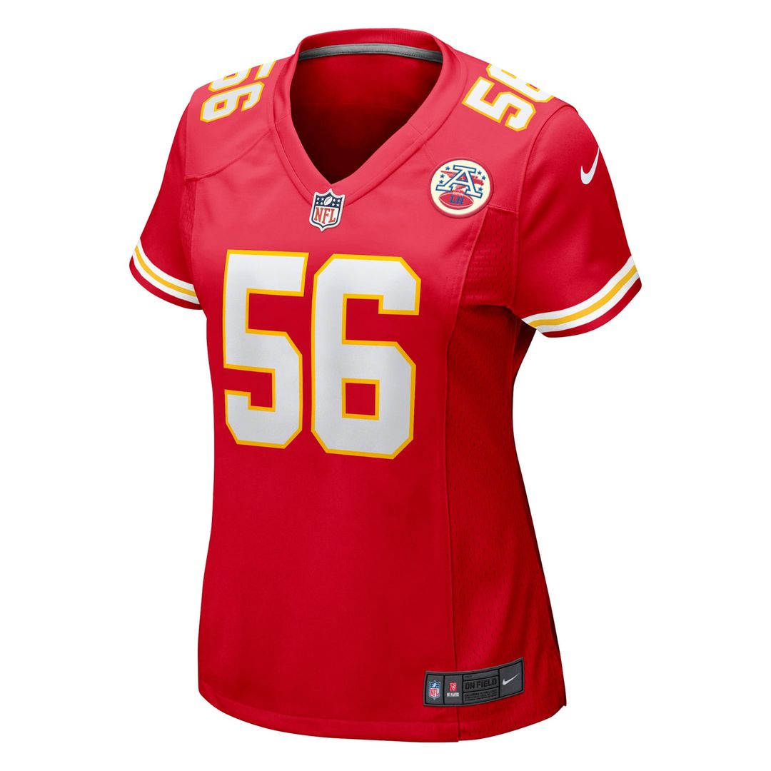 George Karlaftis Kansas City Chiefs Nike Women's Game Player Jersey - Red Official NFL Team Apparel Football Fan Gear
