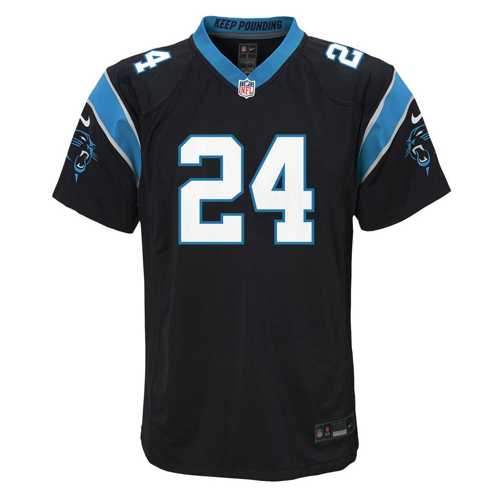 Jonathon Brooks Carolina Panthers Nike Youth Game Jersey - Black Official NFL Team Apparel Football Fan Gear