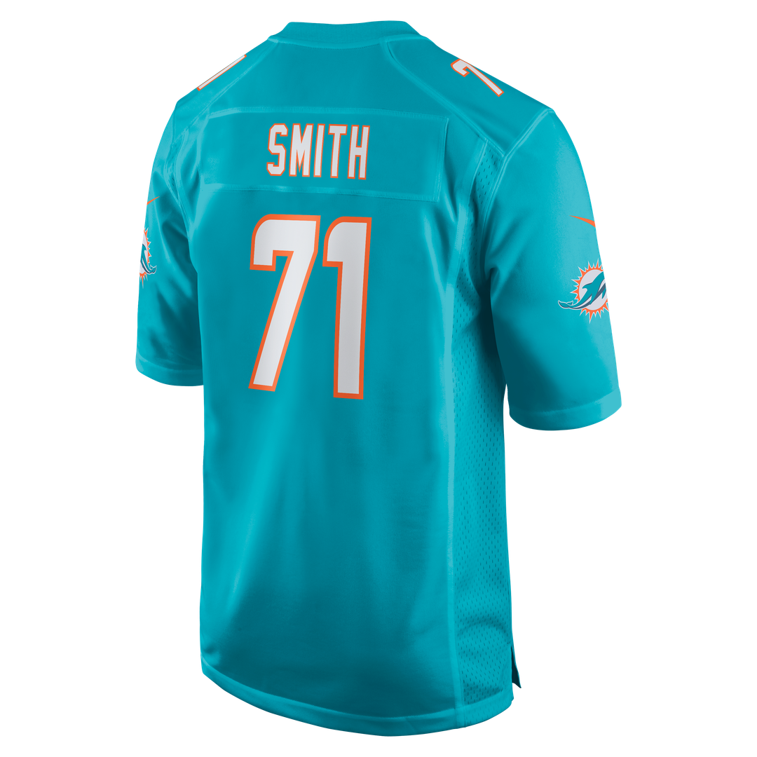 Kion Smith Miami Dolphins Nike Game Jersey - Aqua Official NFL Team Apparel Football Fan Gear