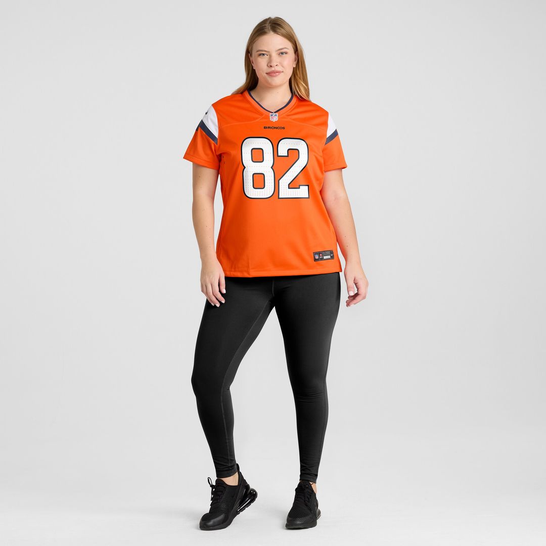 Adam Trautman Denver Broncos Nike Women's Team Game Jersey - Orange Official NFL Team Apparel Football Fan Gear