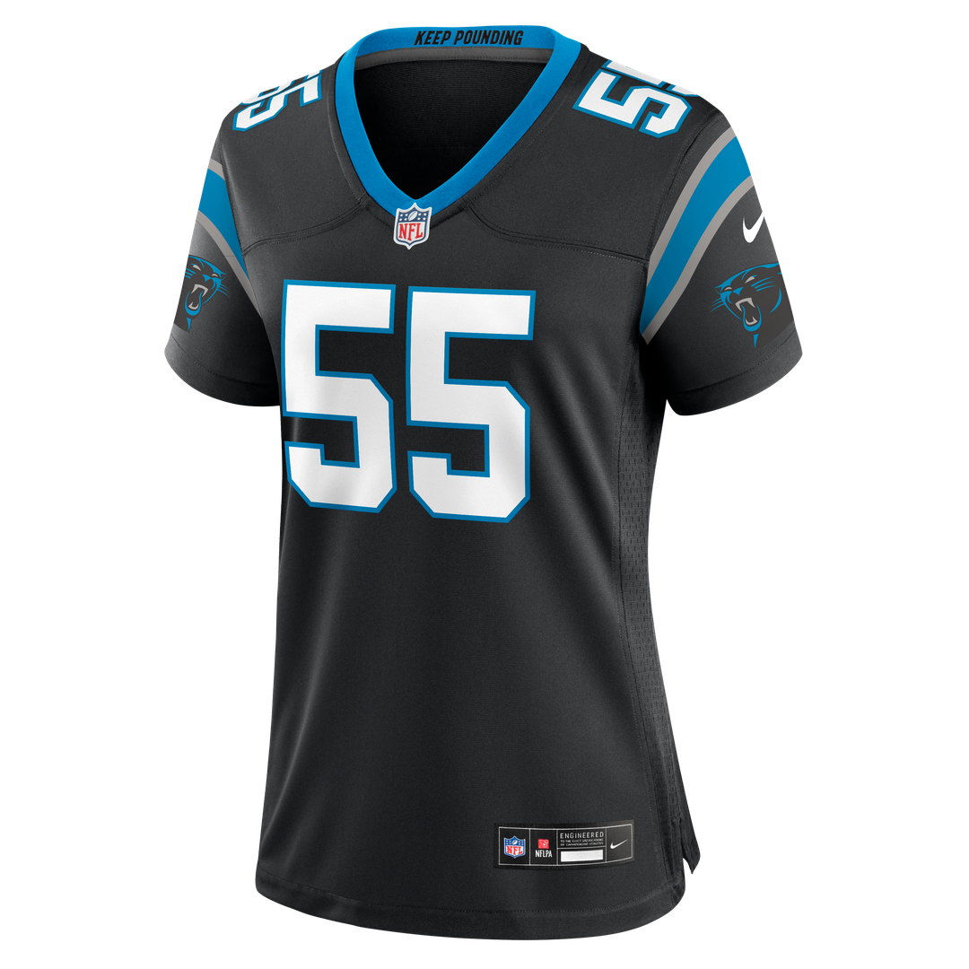 Maema Njongmeta Carolina Panthers Nike Women's Team Game Jersey - Black Official NFL Team Apparel Football Fan Gear