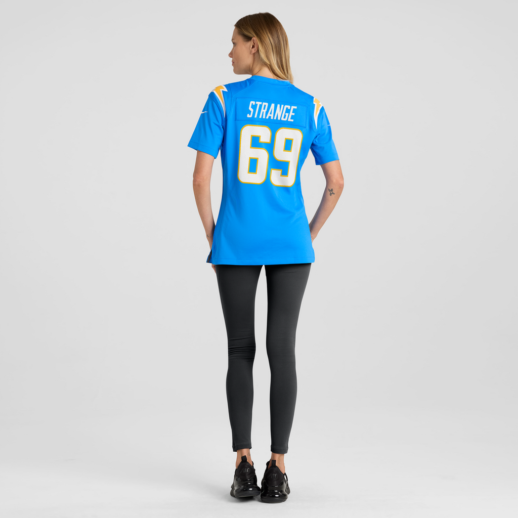 Cole Strange Los Angeles Chargers Nike Women's Team Game Jersey - Powder Blue Official NFL Team Apparel Football Fan Gear