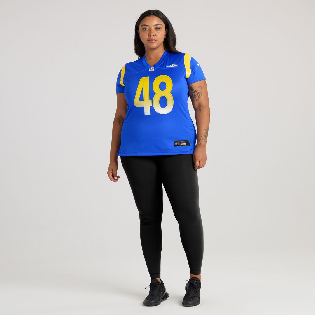 Omar Speights Los Angeles Rams Nike Women's Game Jersey - Royal Official NFL Team Apparel Football Fan Gear