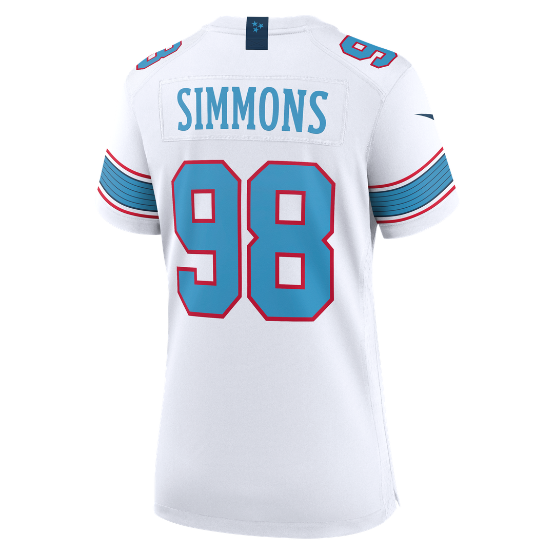 Jeffery Simmons Tennessee Titans Nike Women's Game Jersey - Light Blue Official NFL Team Apparel Football Fan Gear
