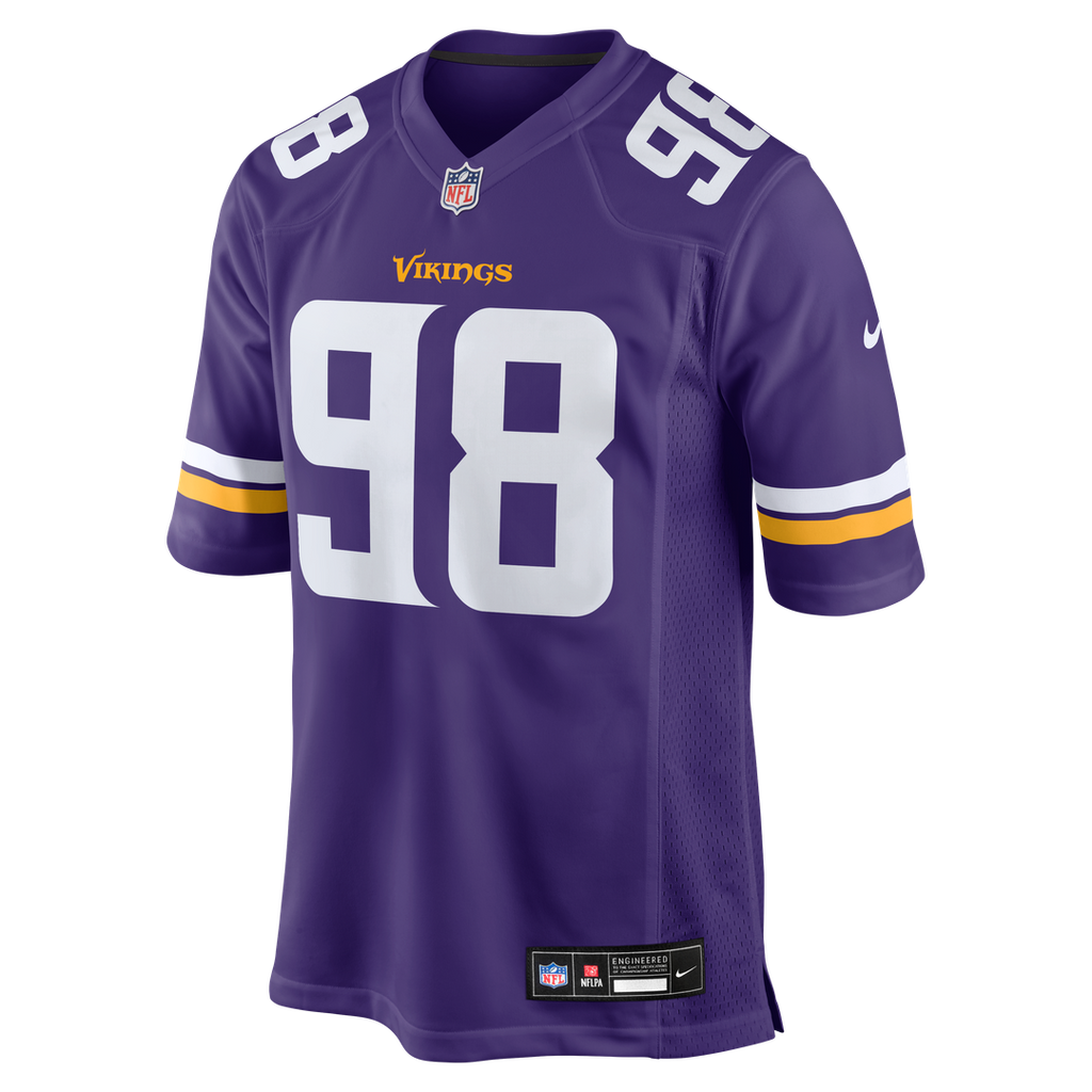 Bo Richter Minnesota Vikings Nike Team Game Jersey - Purple Official NFL Team Apparel Football Fan Gear