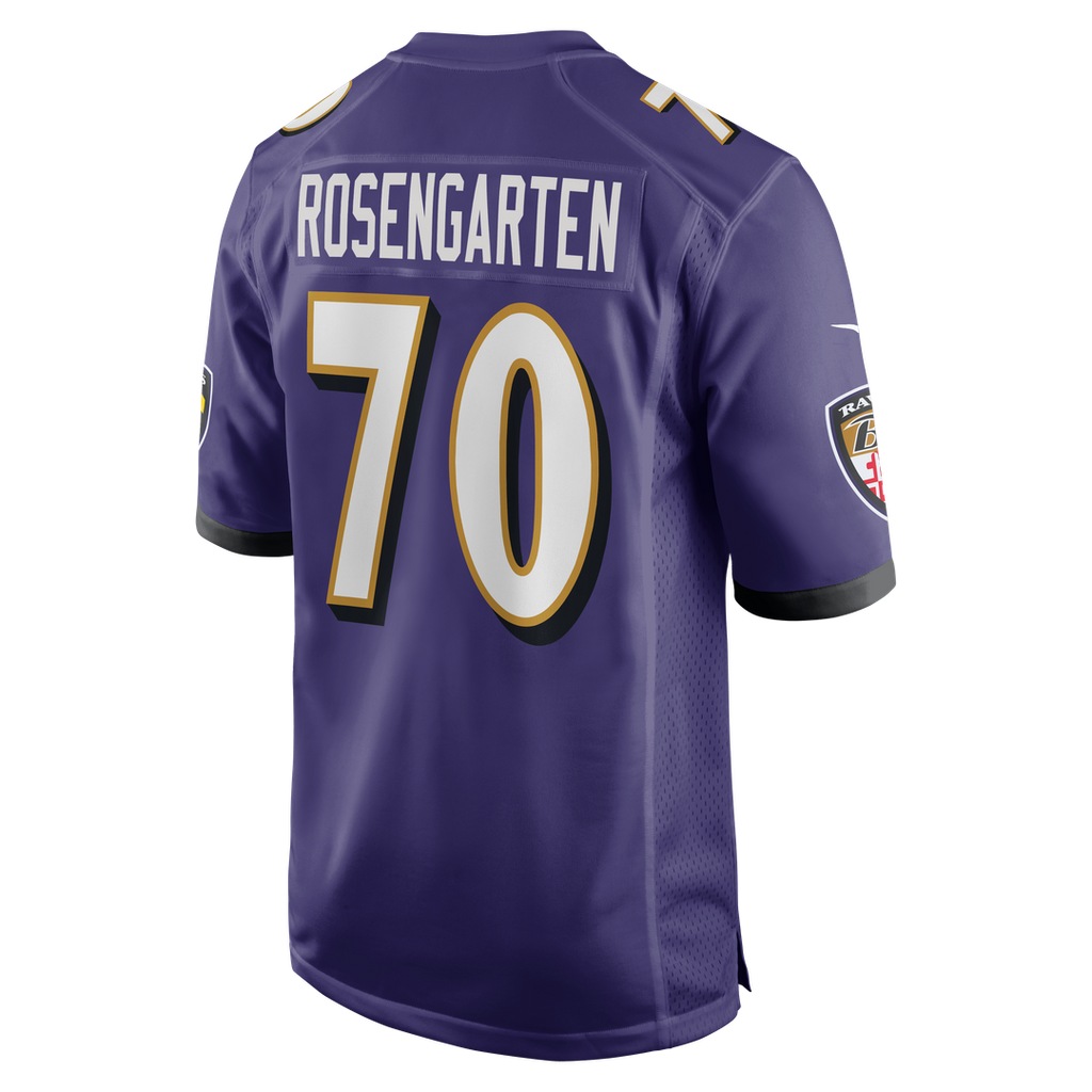 Roger Rosengarten Baltimore Ravens Nike Team Game Jersey - Purple Official NFL Team Apparel Football Fan Gear