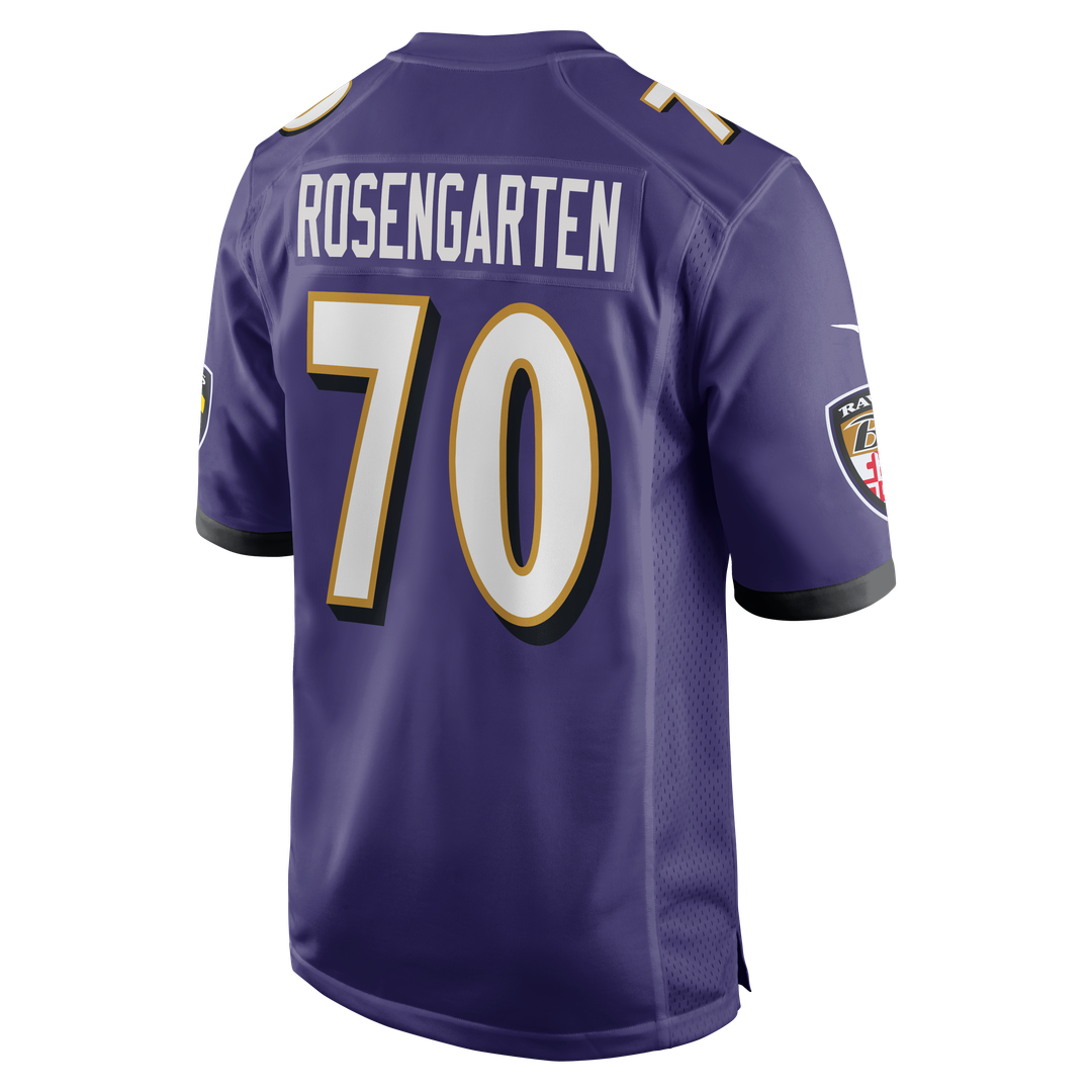 Roger Rosengarten Baltimore Ravens Nike Team Game Jersey - Purple Official NFL Team Apparel Football Fan Gear