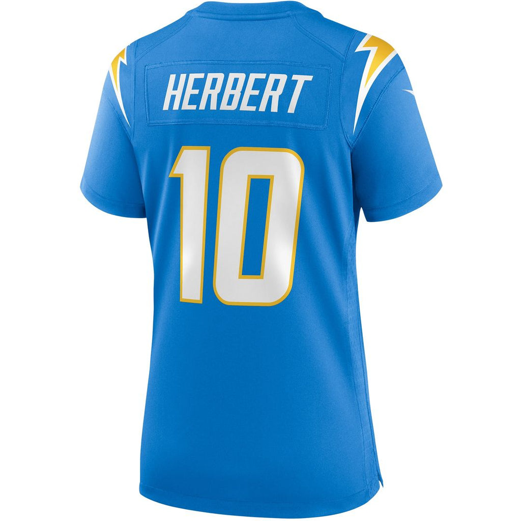 Justin Herbert Los Angeles Chargers Nike Women's Player Game Jersey - Powder Blue Official NFL Team Apparel Football Fan Gear