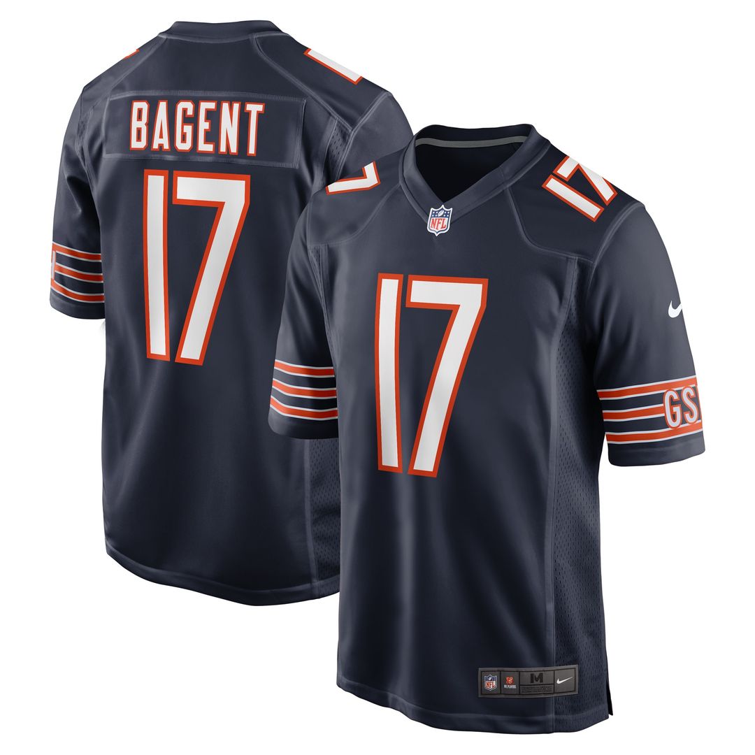 Tyson Bagent Chicago Bears Nike Game Jersey - Navy Official NFL Team Apparel Football Fan Gear