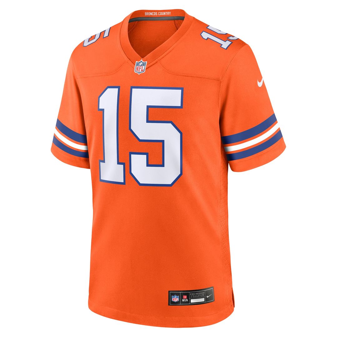 Nik Bonitto Denver Broncos Nike Alternate 2 Mile High Collection 1977 Throwback Game Jersey - Orange Official NFL Team Apparel Football Fan Gear
