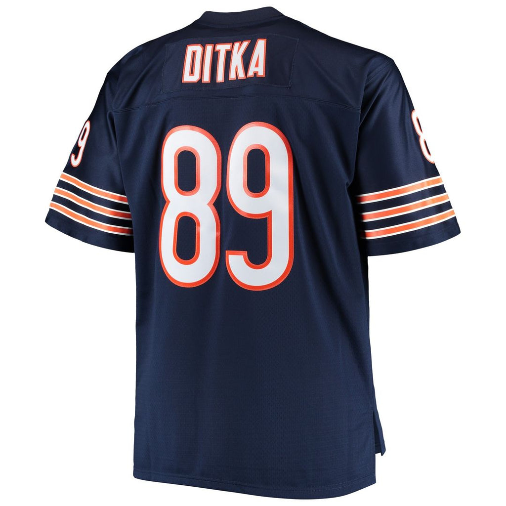 Mike Ditka Chicago Bears Mitchell & Ness Big & Tall 1966 Retired Player Replica Jersey - Navy Official NFL Team Apparel Football Fan Gear