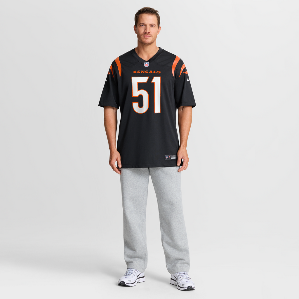 Isaiah Foskey Cincinnati Bengals Nike Team Game Jersey - Black Official NFL Team Apparel Football Fan Gear