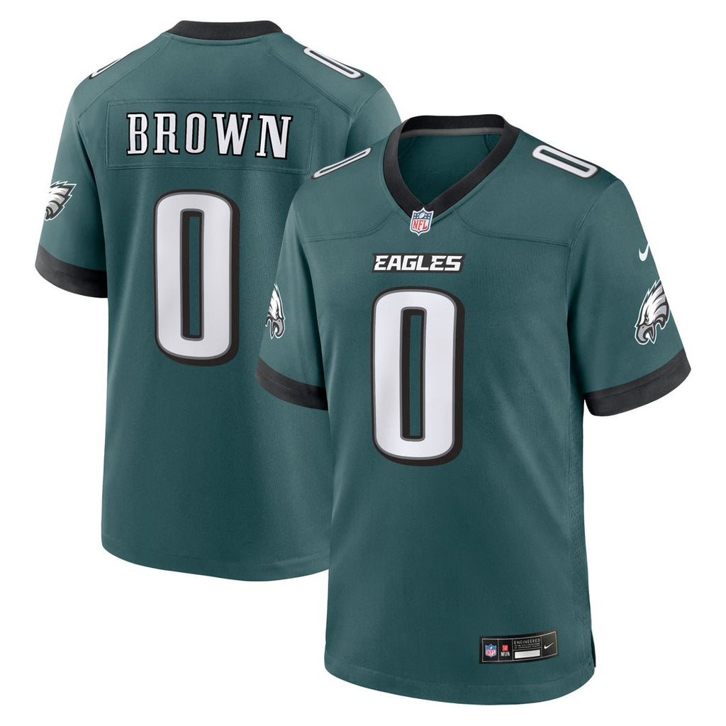 Marquise Brown Philadelphia Eagles Nike Team Game Jersey - Midnight Green Official NFL Team Apparel Football Fan Gear