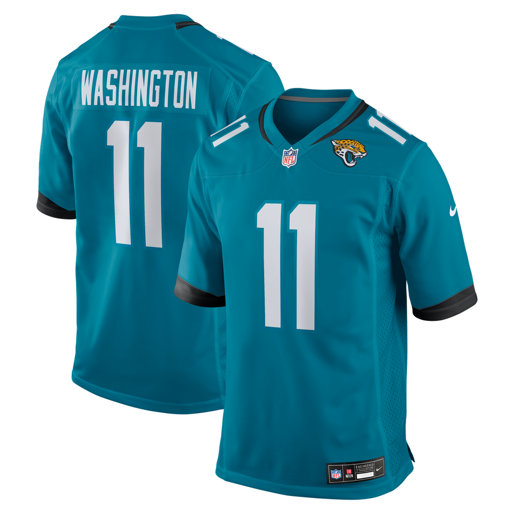 Parker Washington Jacksonville Jaguars Nike Team Game Jersey - Teal Official NFL Team Apparel Football Fan Gear