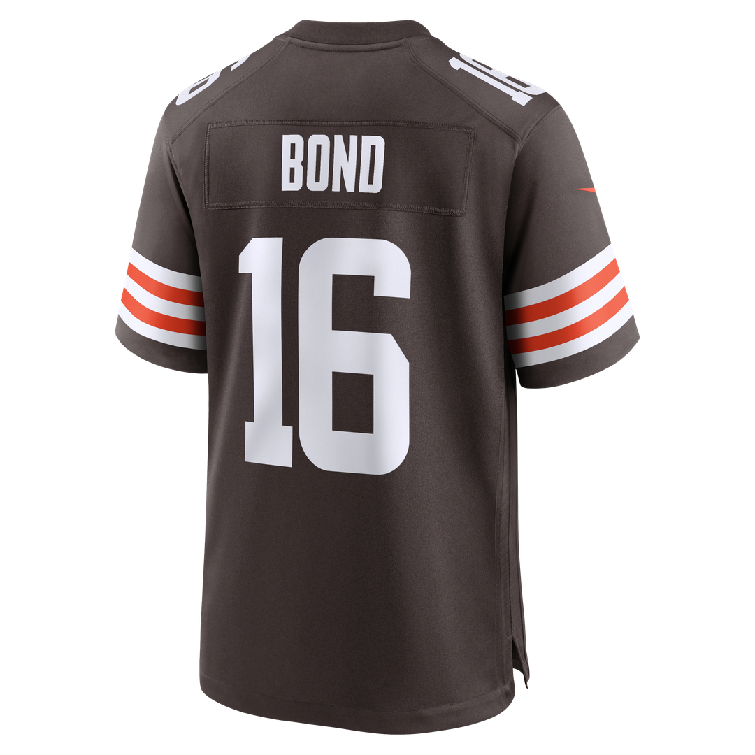Isaiah Bond Cleveland Browns Nike Team Game Jersey - Brown Official NFL Team Apparel Football Fan Gear